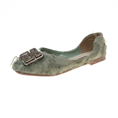 

Light-mouth single-shoe womens flat Korean style womens shoes womens summer fairy shoes