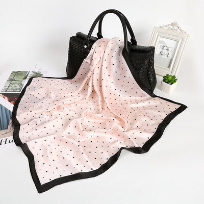 

Autumn&winter Korean version of the silk satin thin scarf scarf air conditioning shawl beach towel seaside sunscreen silk scarf women wholesale