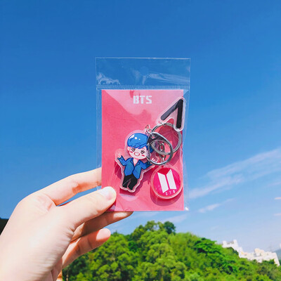 

KPOP BTS Bangtan Boys 6th Anniversary Key Chain Private Order Keyring
