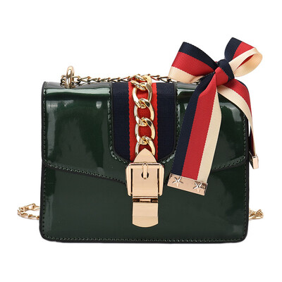 

Fashion multi-layer contrast color small square bag female 2019 new chain shoulder bag shoulder bag tide Korean version of temperament wild female bag