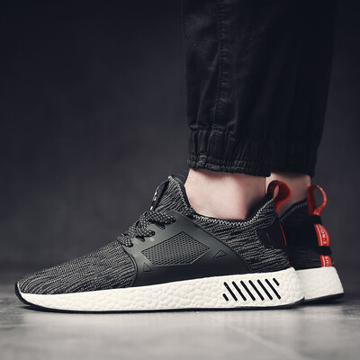

Mens shoes breathable sports shoes mens shoes flying line running shoes tide shoes strap shoes