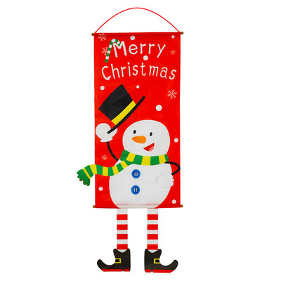 

〖Follure〗Christmas Fabric Hanging Flags Wall Atmosphere Dress Up Home Party Ornament