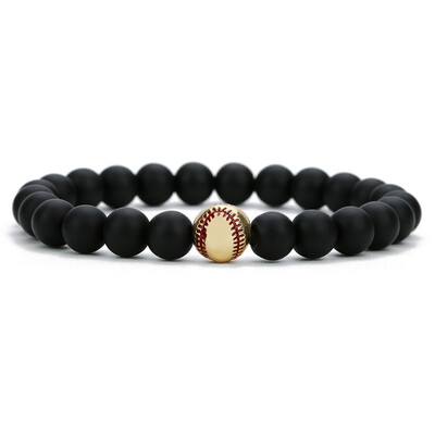 

8 mm Frosted Agate Volcanic Stone Beads Elastic Bracelet Accessory Pair Bracelet Unisex Jewellery Festival Hot Gift