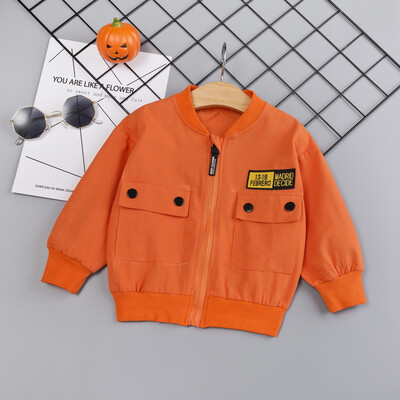 

Autumn Baby Boy Outerwear Cartoon Print Casual Zipper Sweatshirt Kids Outfits Tops
