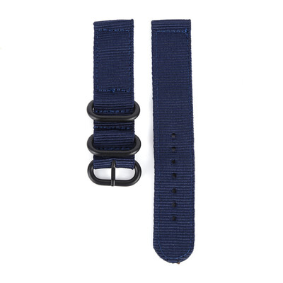 Watch Band Strap 2 Joints Nylon Breathable Washable Dust-proof Thick Ring Pin Buckled Wristband Wristwatch Bands