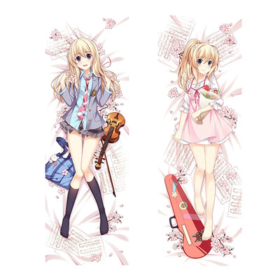 

Anime Your Lie in April Throw Pillowcase Cartoon Characters Double-Sided Pattern Body Pillowcase