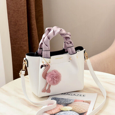 

Autumn bag woman 2018 Chao Korean version 100 handbag single shoulder bag female big bag girl slanted bag bucket bag
