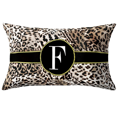 

Toponeto English Alphabet Pillow Print Cushion Flower Pillowcase Cover Room Decoration