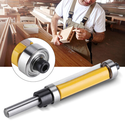 

Flush Trim Router Bit with Top&Bottom Bearing 1-12"H 14" Shank Woodworking Tool Woodworking Bit Wood Edge Router Bit