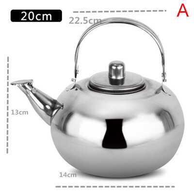 

Toponeto Tea Pot New Polished Stainless Steel Teapot with Lid Tea Kettle For Home Teapot with Tea Filter
