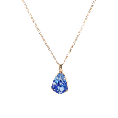 

Women Necklace Simple Water Drop Irregular Crystal Gold Necklace Lady Exquisite Wedding Party Valentines Day Gift Accessories