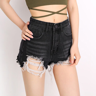 

Tailored Womens Ladies Summer Hole Burrs Fashion Sexy Comfortable Denim Shorts Hot Pants
