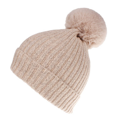 

Tailored New Women Girls Keep Warm Winter Hairball Knitted Hat Wool Hemming Hat Ski Hat