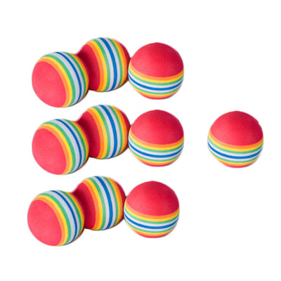 

10pcs Flexible Golf Balls Training Practice Indoor High Elastic Sports Accessory