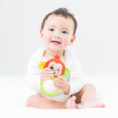 

Siaonvr Baby Cartoon PlushRing Bell Newborn Hand Grasp Toys Soft Mobile Infant Crib Doll