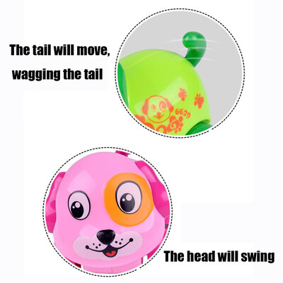 

YIWULAClockwork Funny Toy Cartoon Puppy Clockwork Car Educational Toys