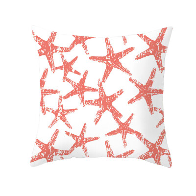 

〖Follure〗Living Coral Polyester Pillow Case Sofa Car Waist Throw Cushion Cover Home Decor