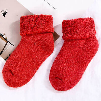 

Thermal Kids Socks Real Wool Thick Velvet Winter Warm Toddler Newborn 0-3Years Children Socks Baby Girls Boys Socks