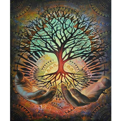

5D DIY Full Drill Diamond Painting Holding Tree Cross Stitch Embroidery Kit