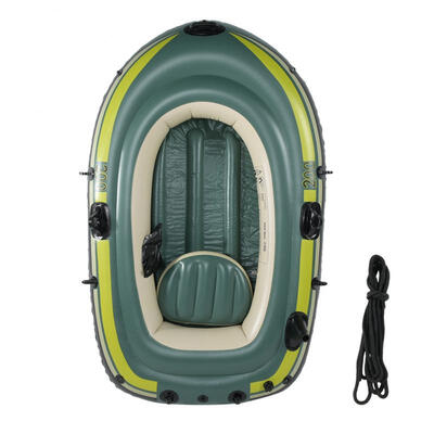 

Greensen Green PVC Inflatable Two Person Rowing Air Boat Fishing Drifting Diving Tool