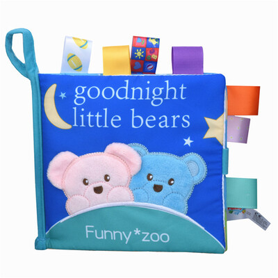

Tailored Baby Kids Intelligence Development Cloth 3D Animal Tail Book Educational Toy