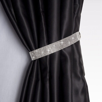 

2x Diamante Crystal Luxury Backs Curtains Voiles Lovely Holdbacks Curtain