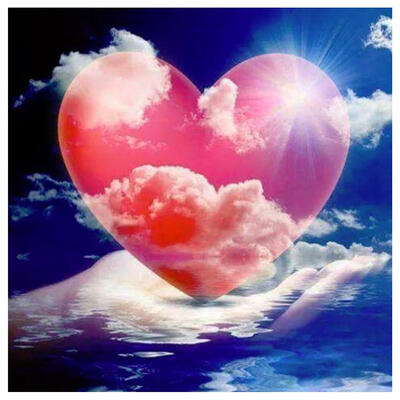 

5D DIY Full Drill Diamond Painting Love Sky Wall Art Cross Stitch Mosaic