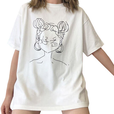 

Vogue T-shirt Women Vogue Style Funny Cute Girl T-shirt Harajuku Femme T Shirt Streetwear Tops Punk Student Basic