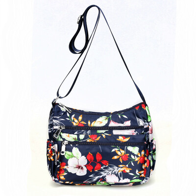 

Leisure bag flower printing diagonal BAG canvas bag mother bag light canvas bag large capacity