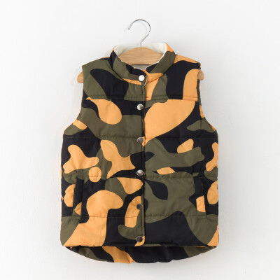 

Kid Boys Girl Infant Camouflage Jackets Baby Vest Warm Waistcoat Clothes Coat