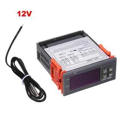 

STC-1000 Digital Temperature Controller Heating Cooling Centigrade Thermostat 2 Relays Output with Sensor