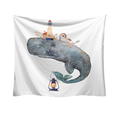 

Toponeto Fashion Tapestry Funny Cartoon Pattern Style Decorative Tapestry Home Decor