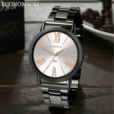 

Gobestart New Design Watch Stainless Steel Quartz Watch Mens Watch