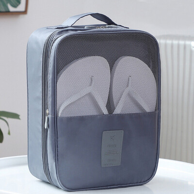 

Gobestart Twill Oxford Cloth Shoes Travel Storage Three-layer Shoe Bag Storage Bag
