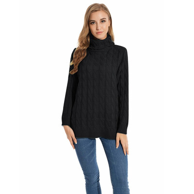 

〖Follure〗Women Autumn Winter Casual Turtleneck Sweater Pullover Sweater