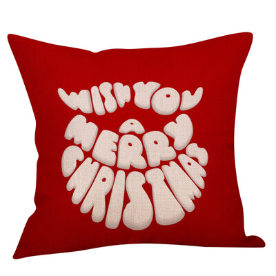 

Siaonvr Christmas Throw Pillow Cover Pillowcases Decorative Sofa Cushion Cover