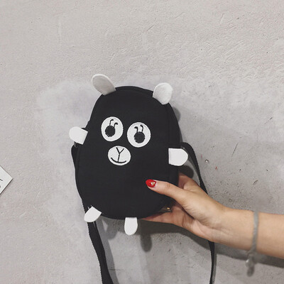 

Tailored Canvas Small Bag Female Cute Cartoon Girl Wild Fashion Shoulder Messenger Bag