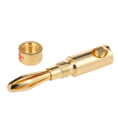 

Banana Plug Connector Corrosion-Resistant Banana Connector for Audio Video Amplifier Speaker Cable Jack