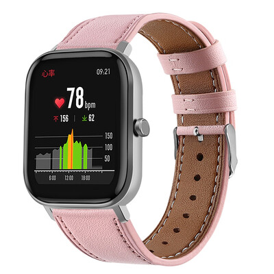 

ECSEM Leather Band Compatible with Amazfit GTS Smartwatch for Men&Women 55-80inch