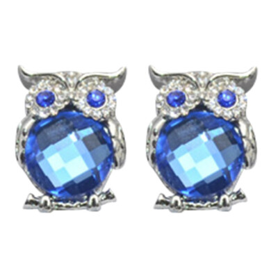 

Owl Earrings Alloy Stud Earrings Women Fashion Diamond Earrings Jewelry