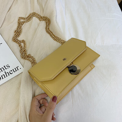 

Ins bag girl summer chic chain bag new 2019 Korean version of the fashion single shoulder slanted small square bag