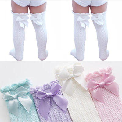 

Baby Toddler Girls Cotton Knee High Socks Tights Leg Warmer Stockings For Kids