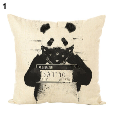 

Boxing CatPanda Soft Pillow Case Cushion Cover Sofa Car Home Cafe Decoration