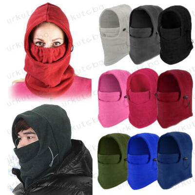 

Men Women Winter Fleece Hats Thick Warm Snow Cap Face Mask Cycling Hat Outdoor