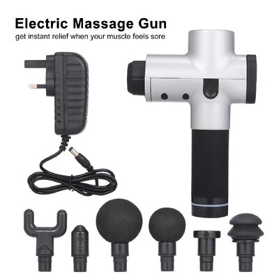 

Electric Massage Gun Handheld Cordless Tissue Massager for Muscle Deep Relaxation 3 Speeds Adjustable Percussion Massage Device wi