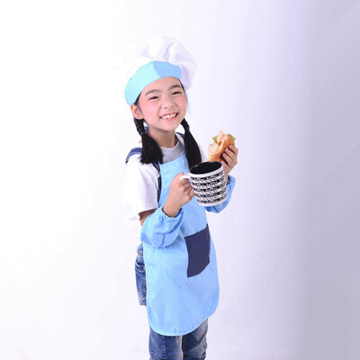 

Apron&Hat Set Kids Childrens Chefs Cooking Baking UK Seller Kitchen supplies