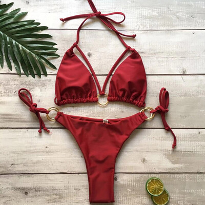 

Saidsome Women Sexy Push-Up Padded Bra Beach Halter Bikini Set Swimsuit Swimwear