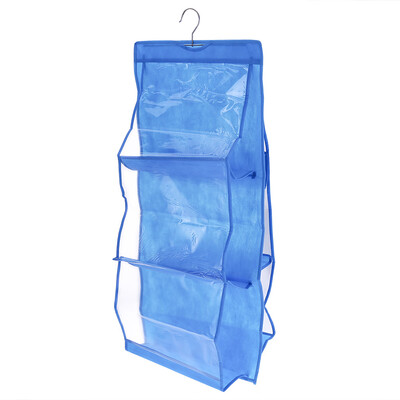 

Pocket Clear Shelf Bags Purse Handbags Organizer Door Storage Closet Hanger Useful Storage Bag