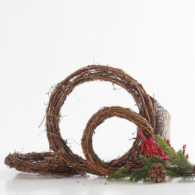 

Replacement Rattan Vine Round Shaped Ornaments Christmas Tree Hanging Decoration
