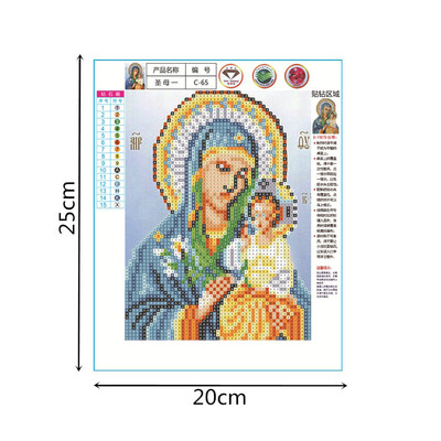 

Gobestart 5D Embroidery Paintings Rhinestone Pasted DIY Diamond Painting Cross Stitch